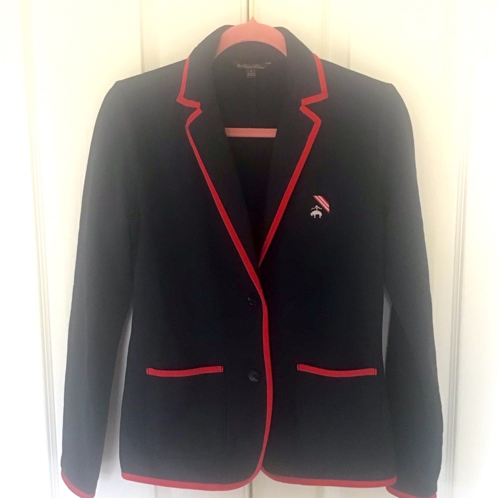Brooks Brothers Navy Blazer with Red Trim